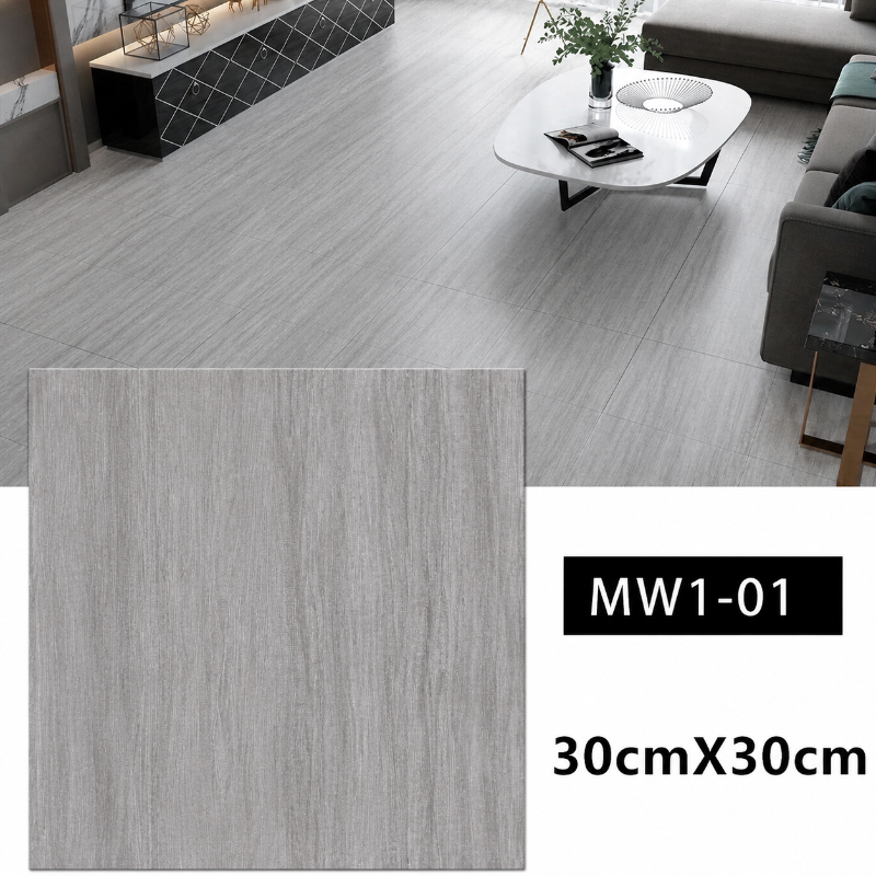 Self-Adhesive Wood Grain Floor Tiles