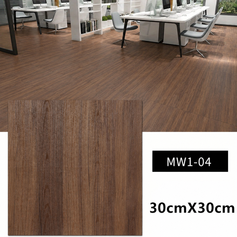 Self-Adhesive Wood Grain Floor Tiles