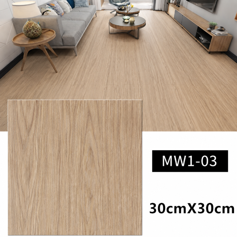 Self-Adhesive Wood Grain Floor Tiles