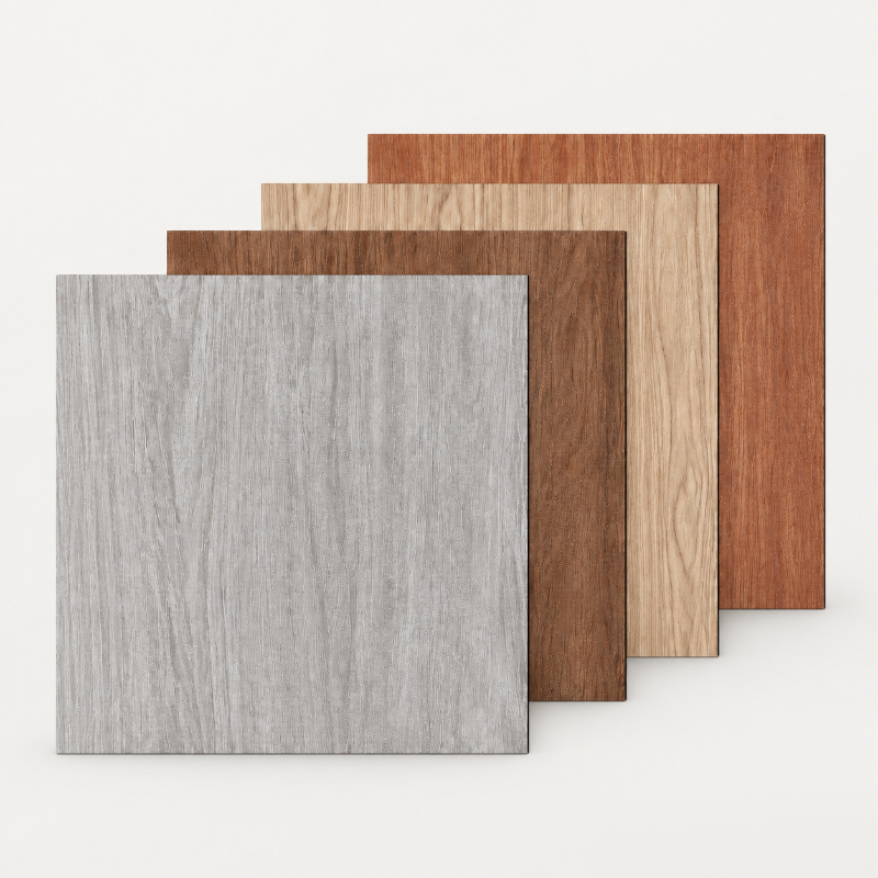 Self-Adhesive Wood Grain Floor Tiles