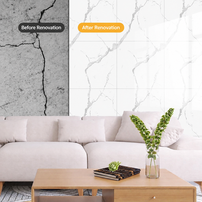 Self-Adhesive Faux Marble Tile Wall Sticker