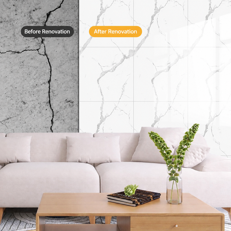 Self-Adhesive Faux Marble Tile Wall Sticker