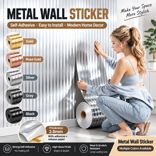 Peel & Stick Metallic Wall Covering