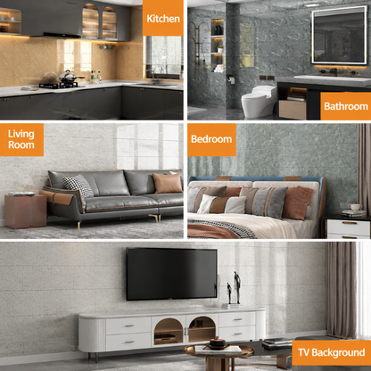 Rigid 2mm Faux Marble Wall Tiles