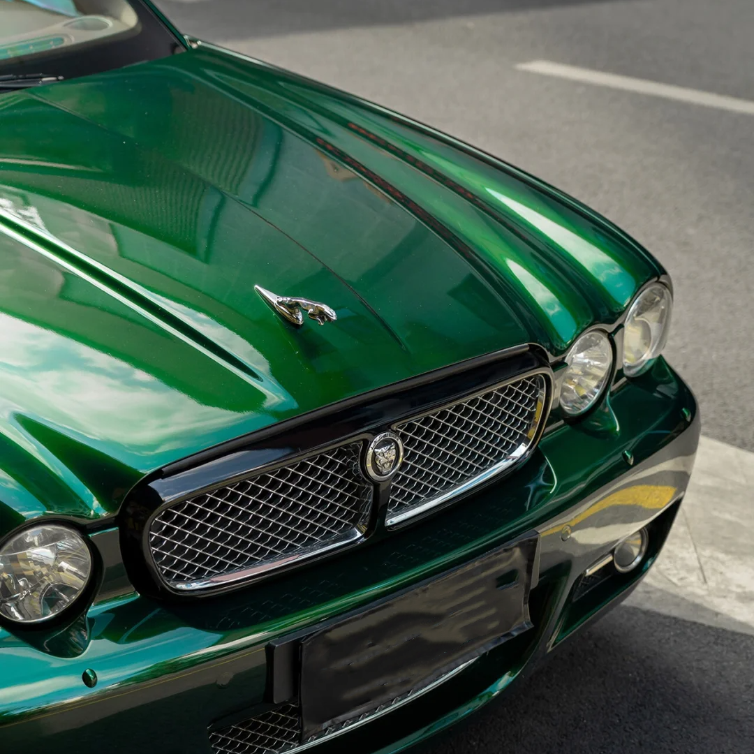 Tesla Gloss PET Agate Green Car Vinyl Wrap