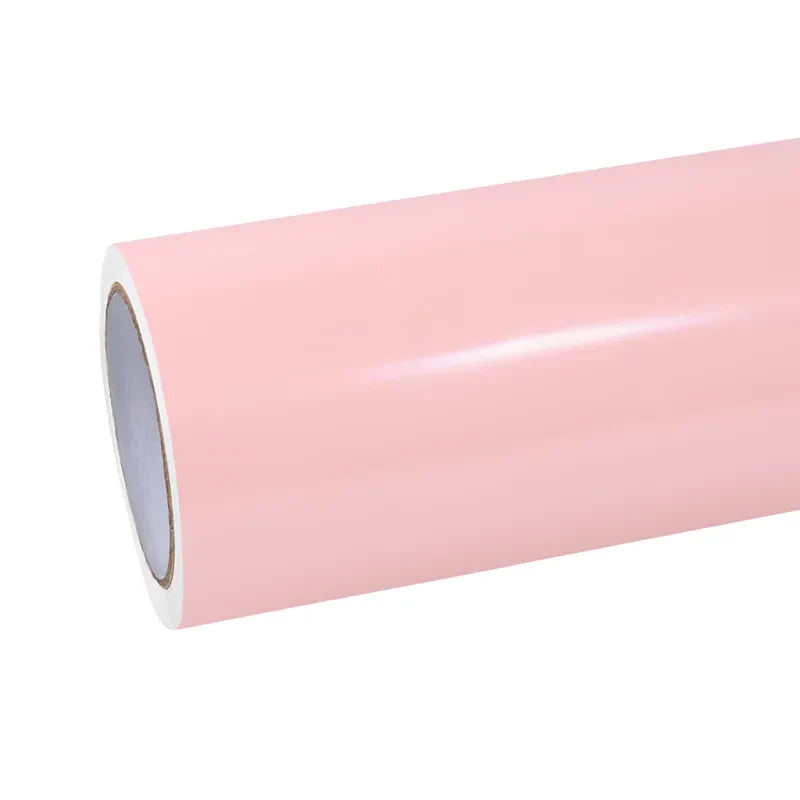 Quality TPU Gloss Baby Pink Car Vinyl Wrap  For Sale |