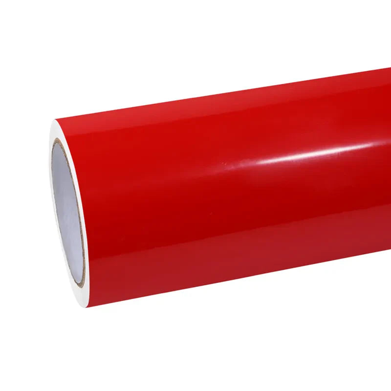 Quality TPU Glossy Crystal Ferrari Red Car Vinyl Wrap  For Sale |