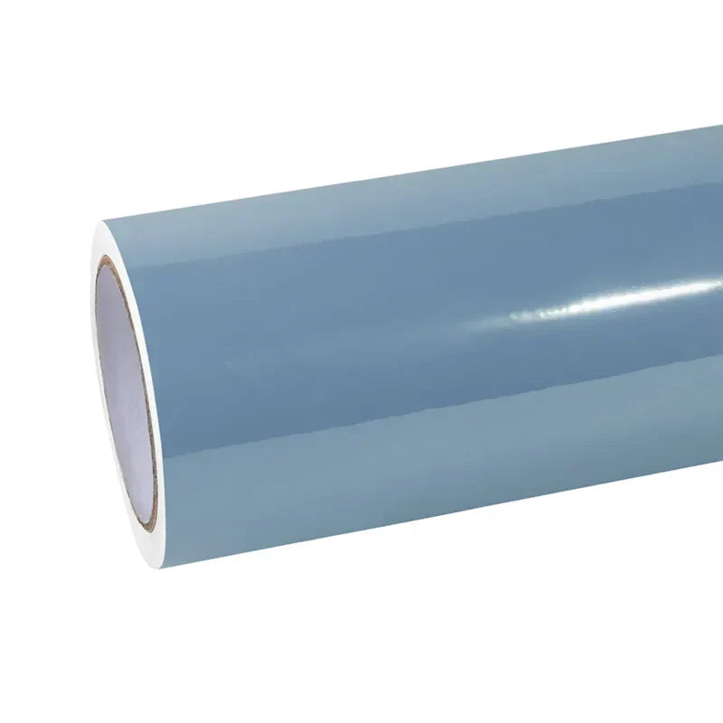 Quality TPU Glossy Meisen Blue Car Vinyl Wrap  For Sale |
